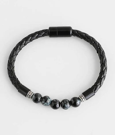 Braided Lava Rock Bracelet