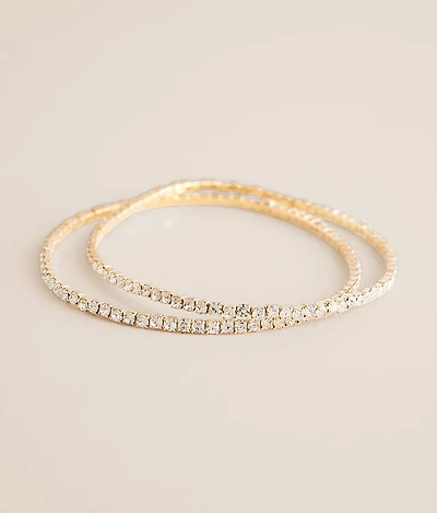 2 Pack Bling Bracelets