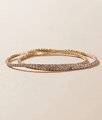 2 Pack Bling Bracelet Set