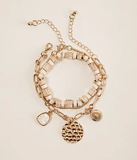 3 Pack Charm Bracelet Set