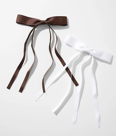 2 Pack Bow Hair Clips
