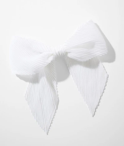 Pleated Hair Bow Barrette