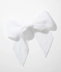 Pleated Hair Bow Barrette