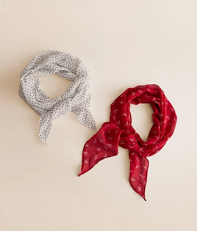 2 Pack Fashion Scarf Set
