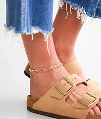 3 Pack Chain Ankle Bracelet Set