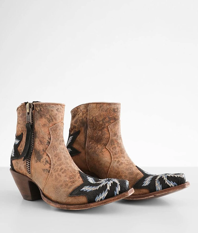 Estella Leather Western Ankle Boot