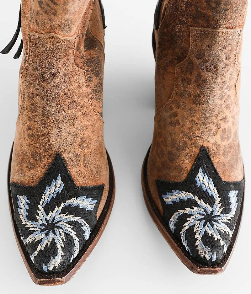 Estella Leather Western Ankle Boot