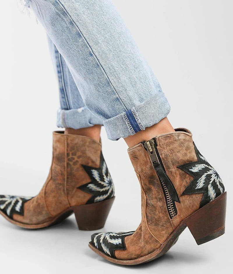 Estella Leather Western Ankle Boot
