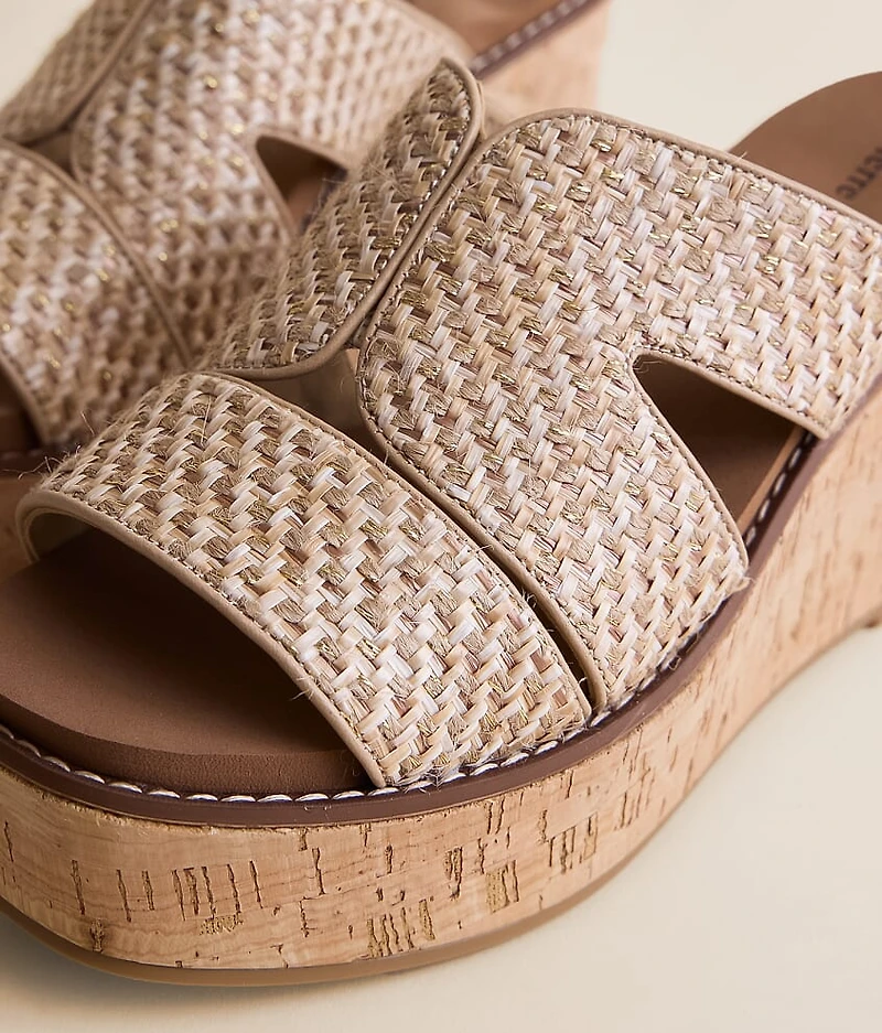 Flynn Raffia Wedge Sandal
