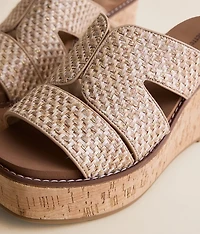 Flynn Raffia Wedge Sandal