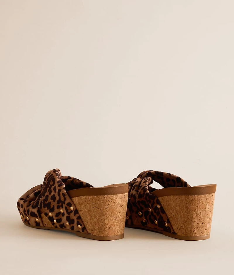 Vivian Leopard Wedge Sandal