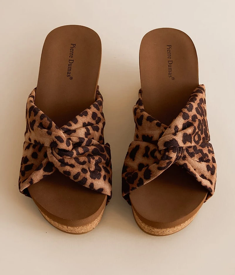 Vivian Leopard Wedge Sandal