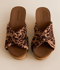 Vivian Leopard Wedge Sandal