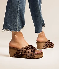 Vivian Leopard Wedge Sandal