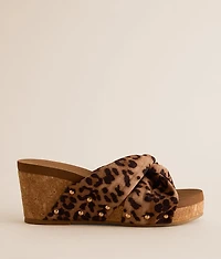 Vivian Leopard Wedge Sandal