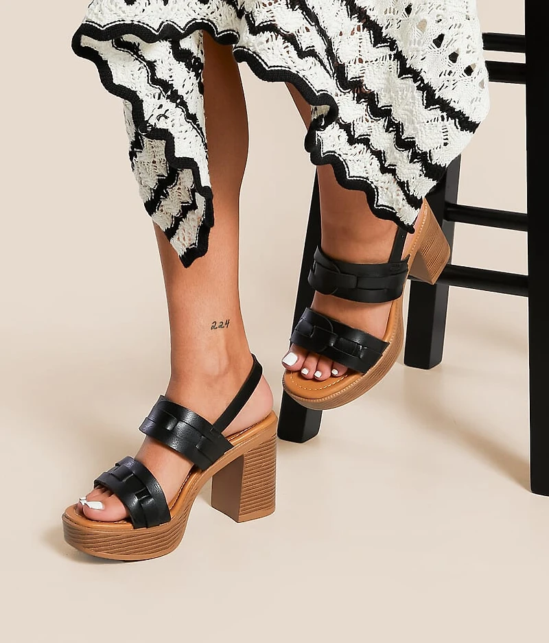 Vikki Woven Heeled Sandal