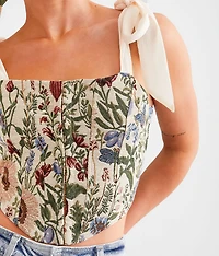 Floral Garden Cropped Tank Top