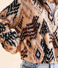 Kacey Cropped Sherpa Pullover