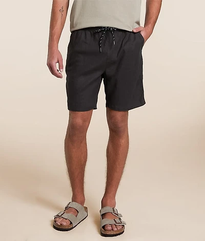 Linen Blend Stretch Short