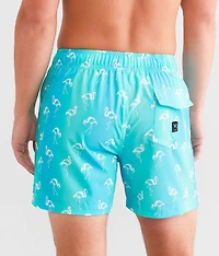 Flamingo Stretch Swim Trunks