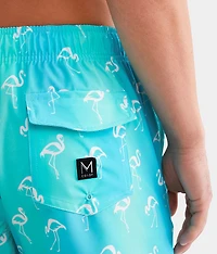 Flamingo Stretch Swim Trunks