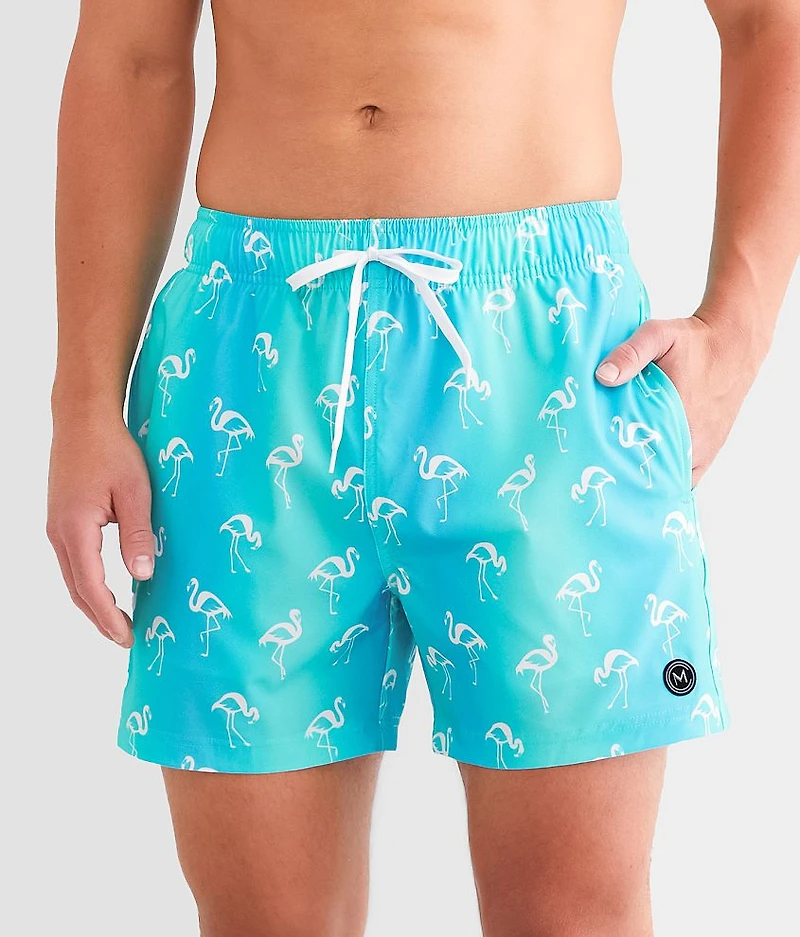 Flamingo Stretch Swim Trunks