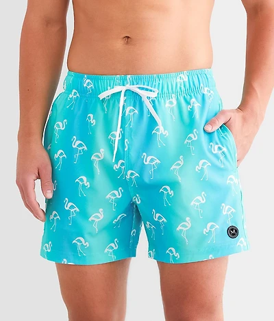 Flamingo Stretch Swim Trunks