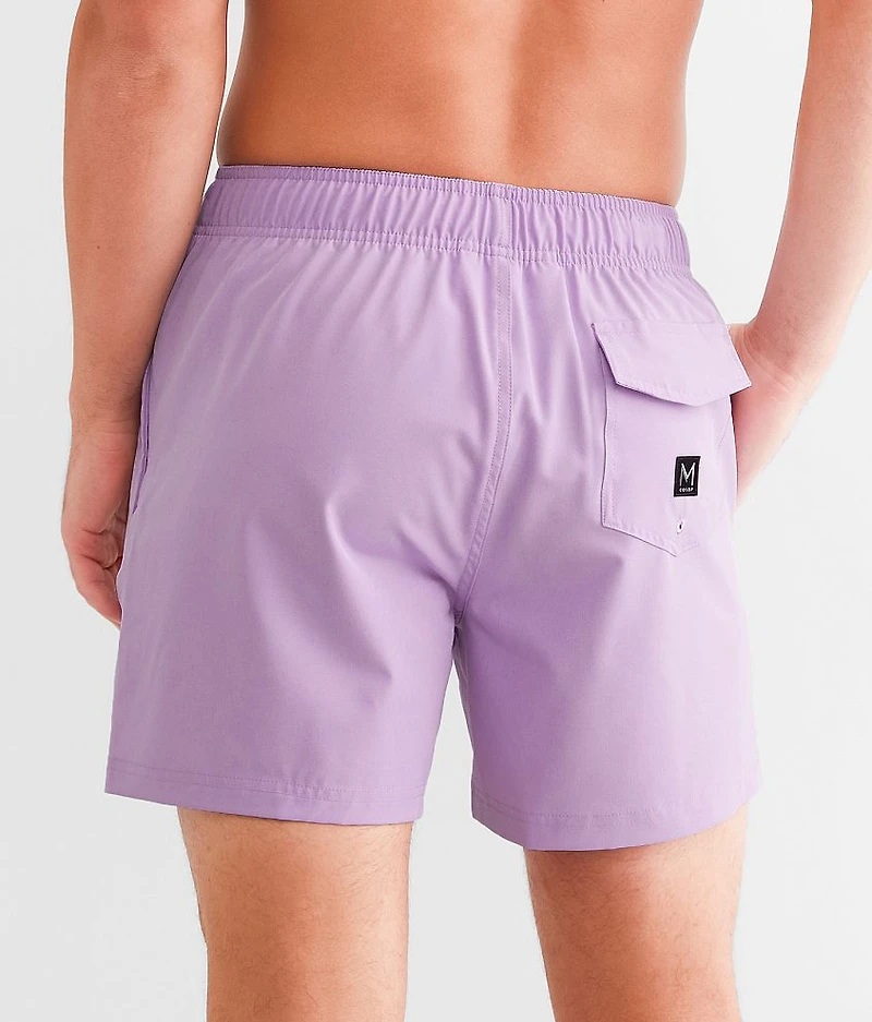 Solid Stretch Swim Trunks