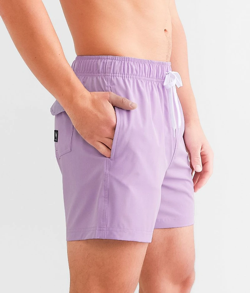 Solid Stretch Swim Trunks