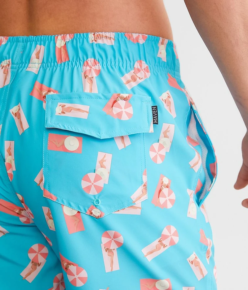 Catching Rays Stretch Swim Trunks