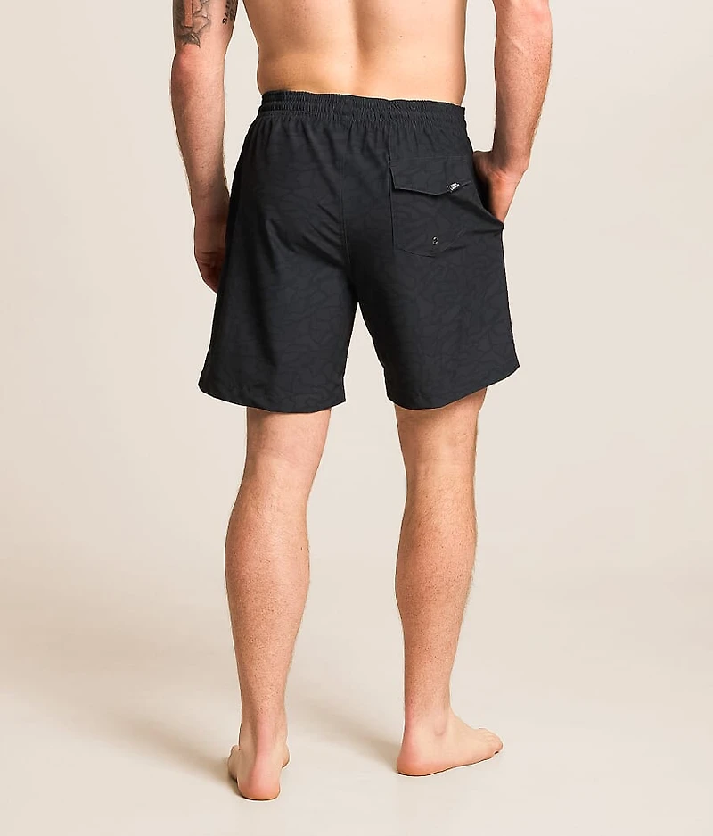 Tonal Camo Stretch Swim Trunks