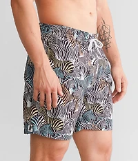 Zebra Collage Swim Trunks
