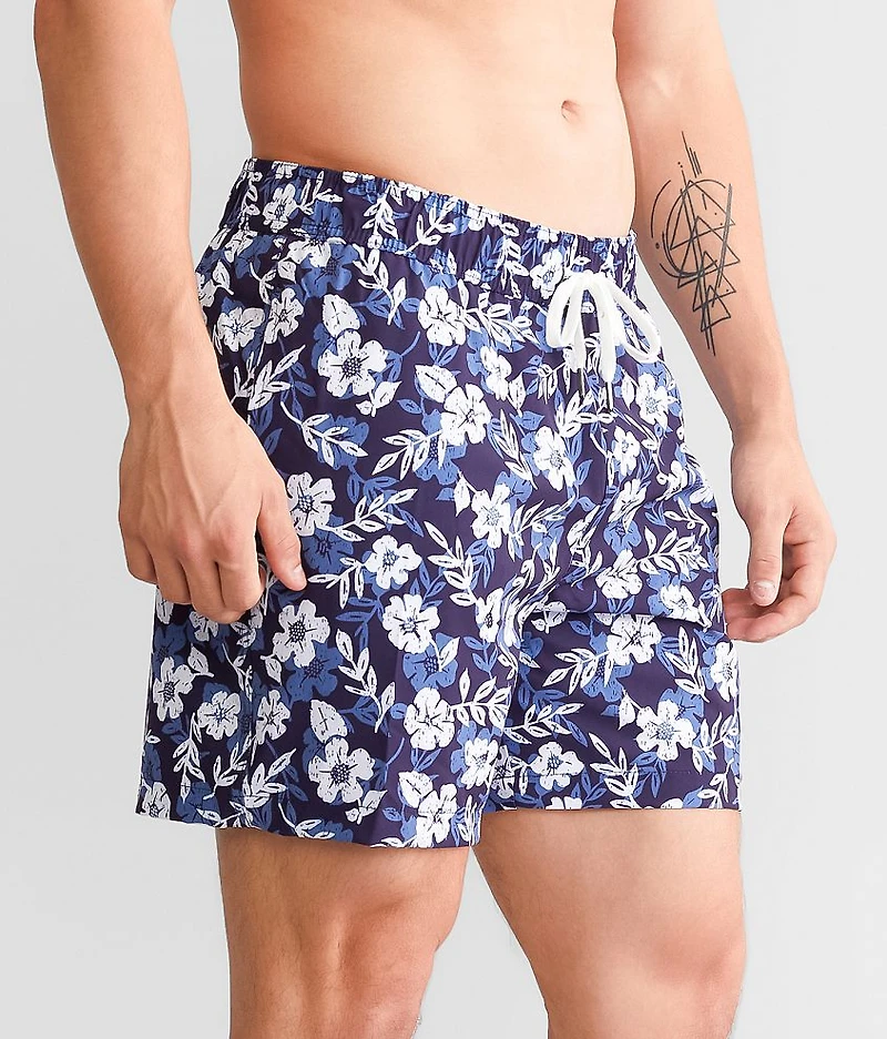 Hibiscus Stretch Swim Trunks