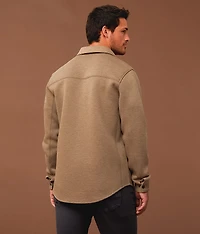 Marled Twill Shacket