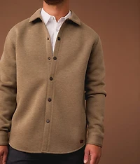 Marled Twill Shacket