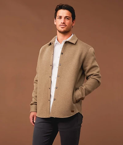 Marled Twill Shacket