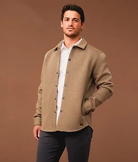 Marled Twill Shacket