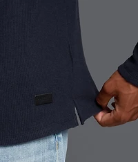 Brushed Knit Henley