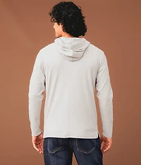 Striped Quarter Zip Hoodie