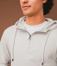 Striped Quarter Zip Hoodie