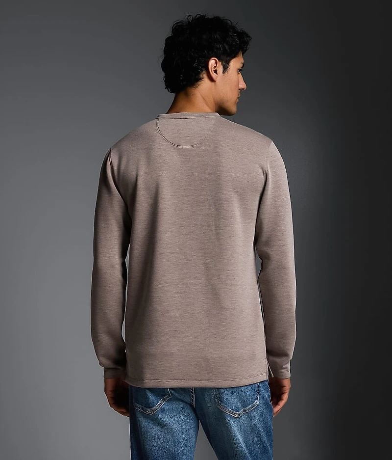 Marled Snap Henley