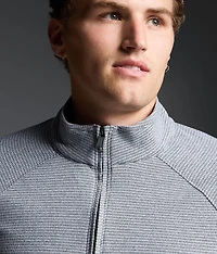 Striped Quarter Zip Pullover