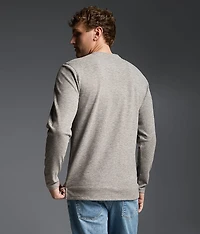 Marled Snap Henley