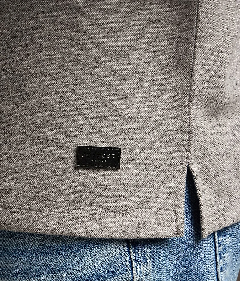Marled Snap Henley