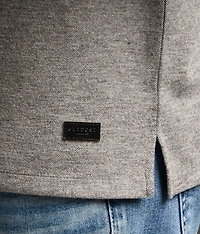 Marled Snap Henley