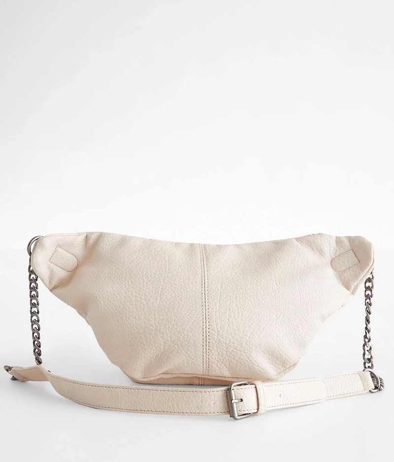 Distressed Faux Leather Sling Bag