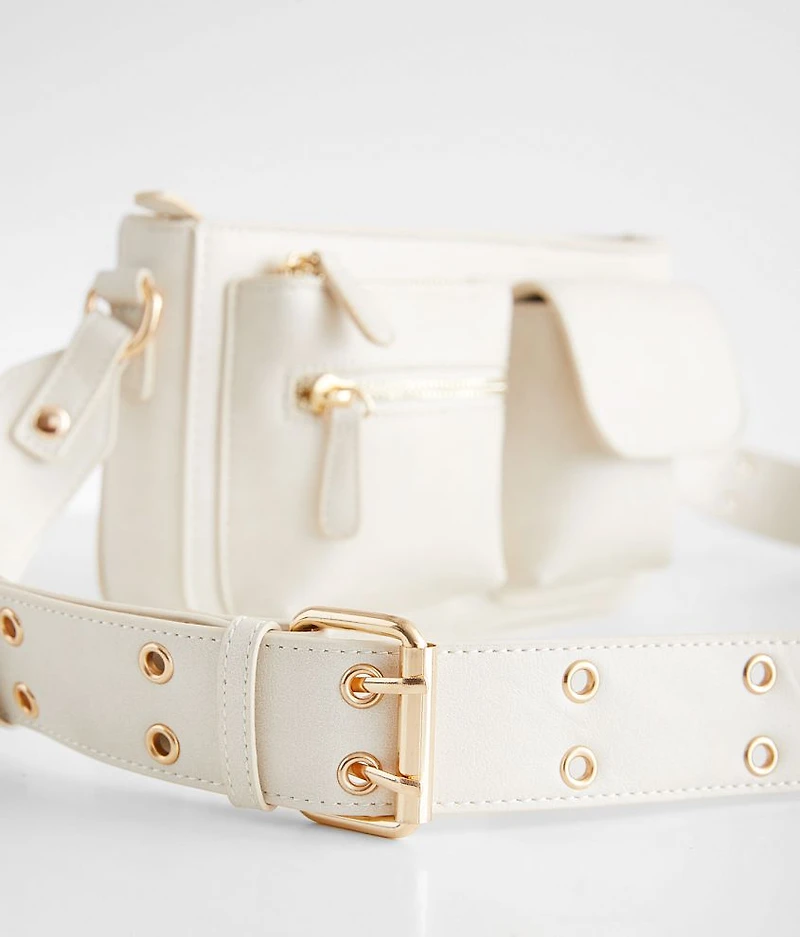 Faux Leather Crossbody Purse