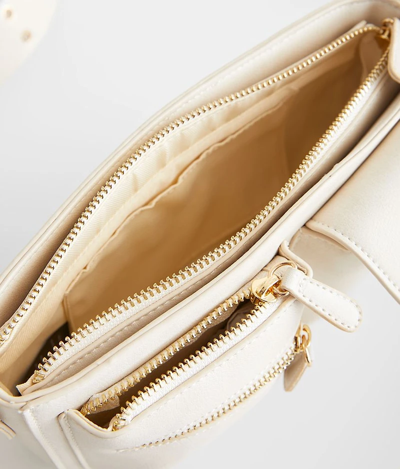 Faux Leather Crossbody Purse