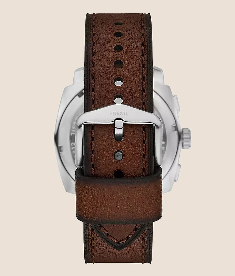 Machine Chronograph Leather Watch