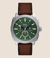 Machine Chronograph Leather Watch